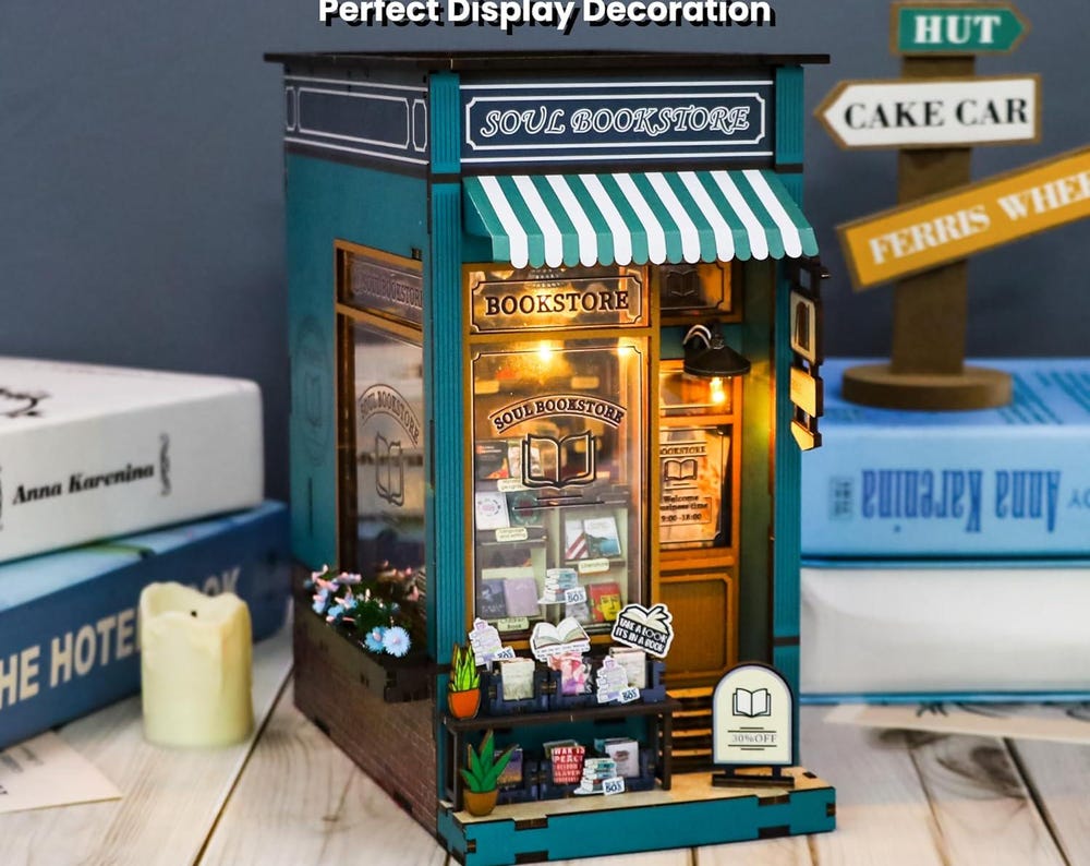 Soul Bookstore – DIY Miniature Book Nook Kit