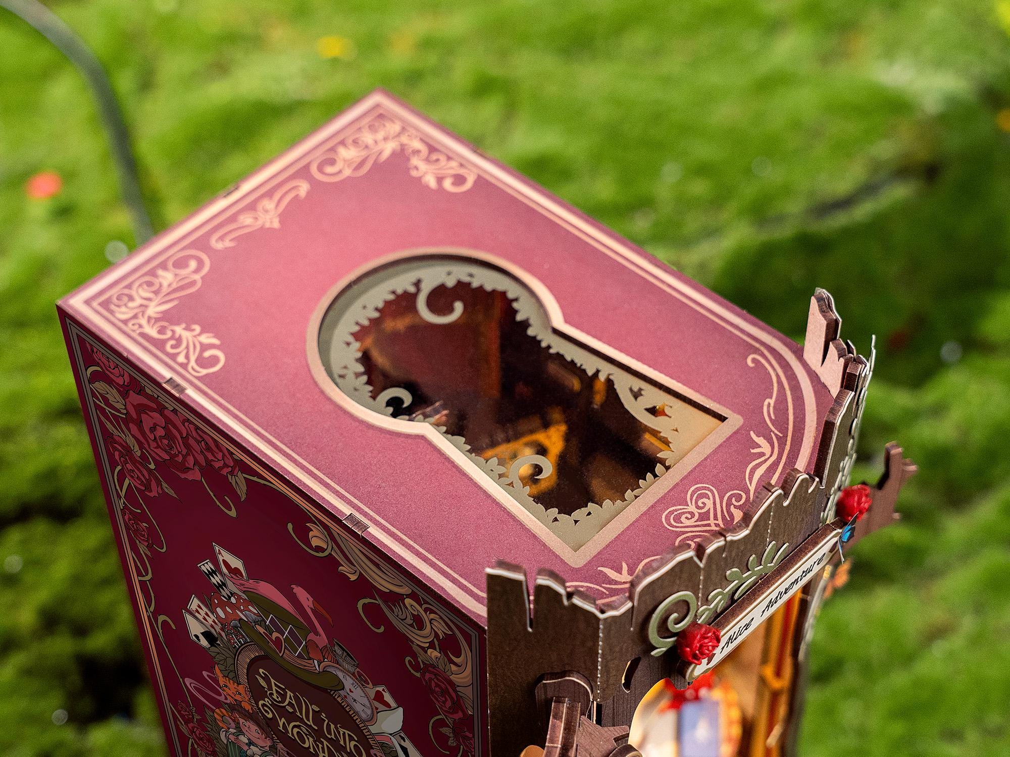 DIY Miniature Book Nook Kit | Fall into Wonder w/ LED Lights